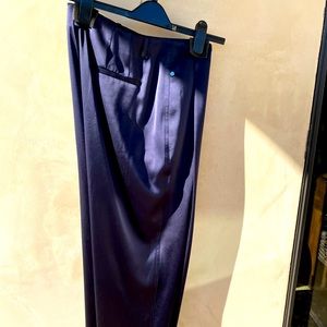 Lafayette 148 satiny navy evening pants.  Size 12